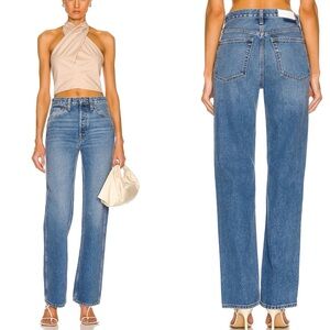 NWT re/done 90s high rise loose in stoned azul wash
